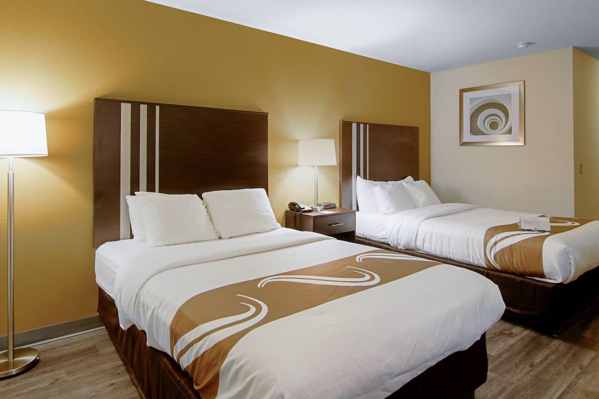 Room, 2 Queen Beds, Non Smoking | Blackout drapes, iron/ironing board, cribs (surcharge)