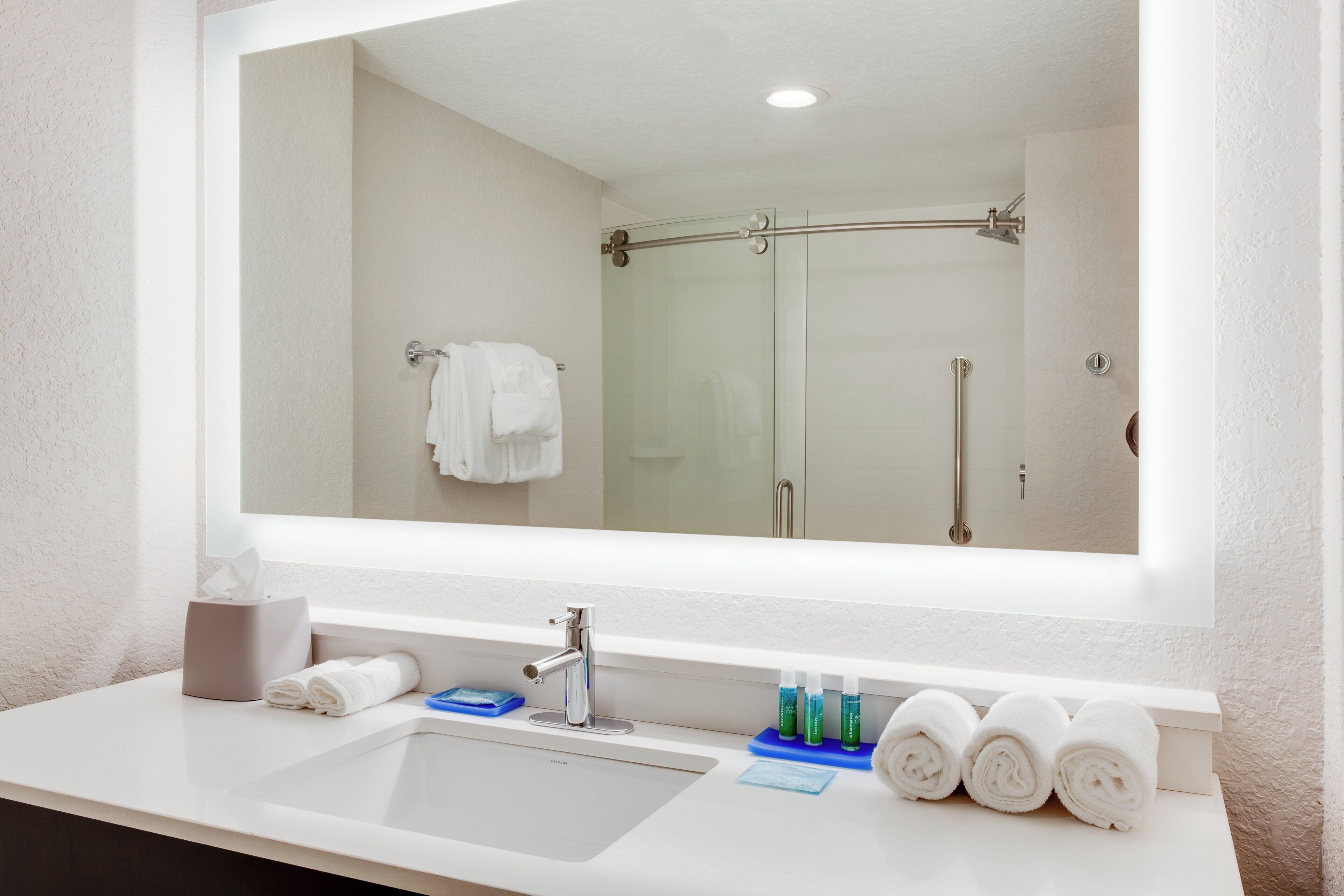 Free toiletries, hair dryer, towels