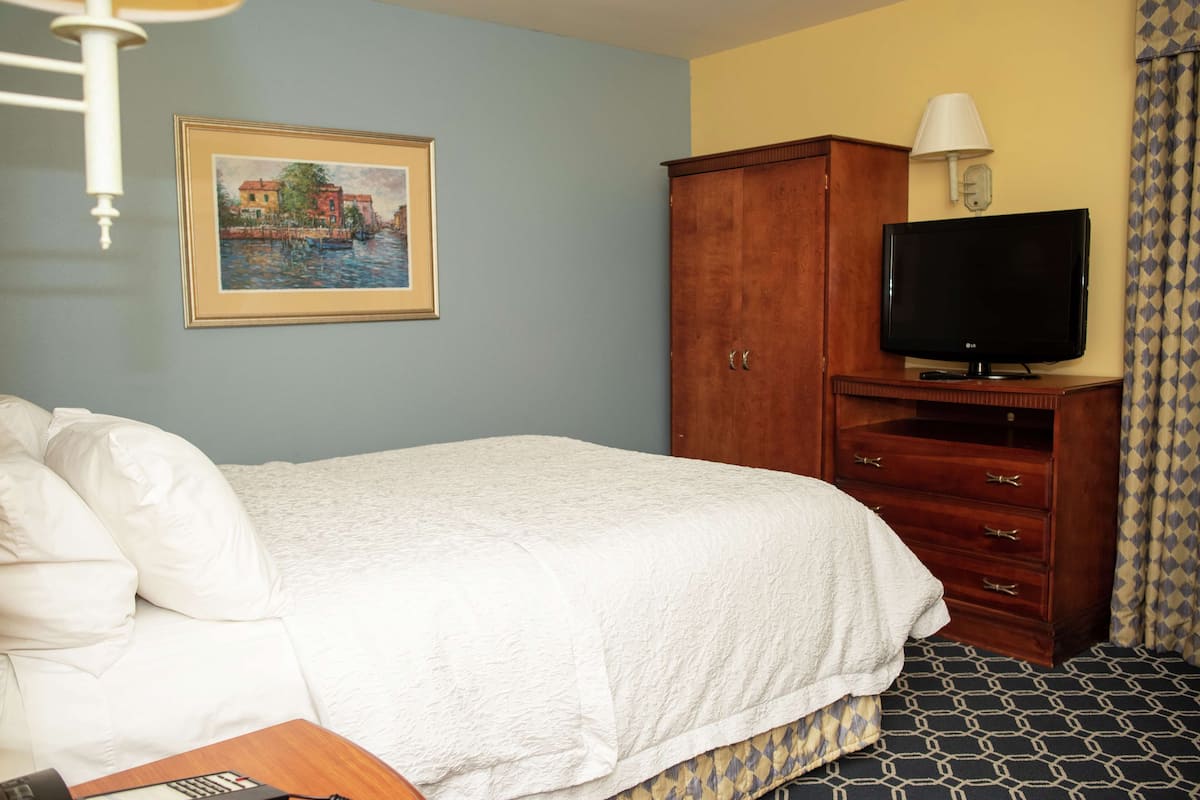 one queen bed non smoking | in-room safe, desk, iron/ironing board, free cots/infant beds