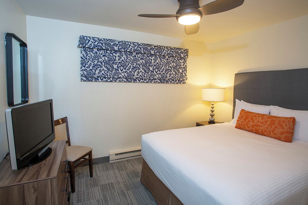 Signature Suite, 1 Queen Bed with Sofa bed, Lake View | Laptop workspace, blackout drapes, iron/ironing board, free WiFi