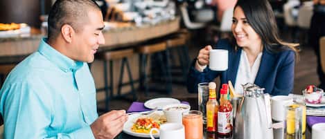 Daily buffet breakfast for a fee