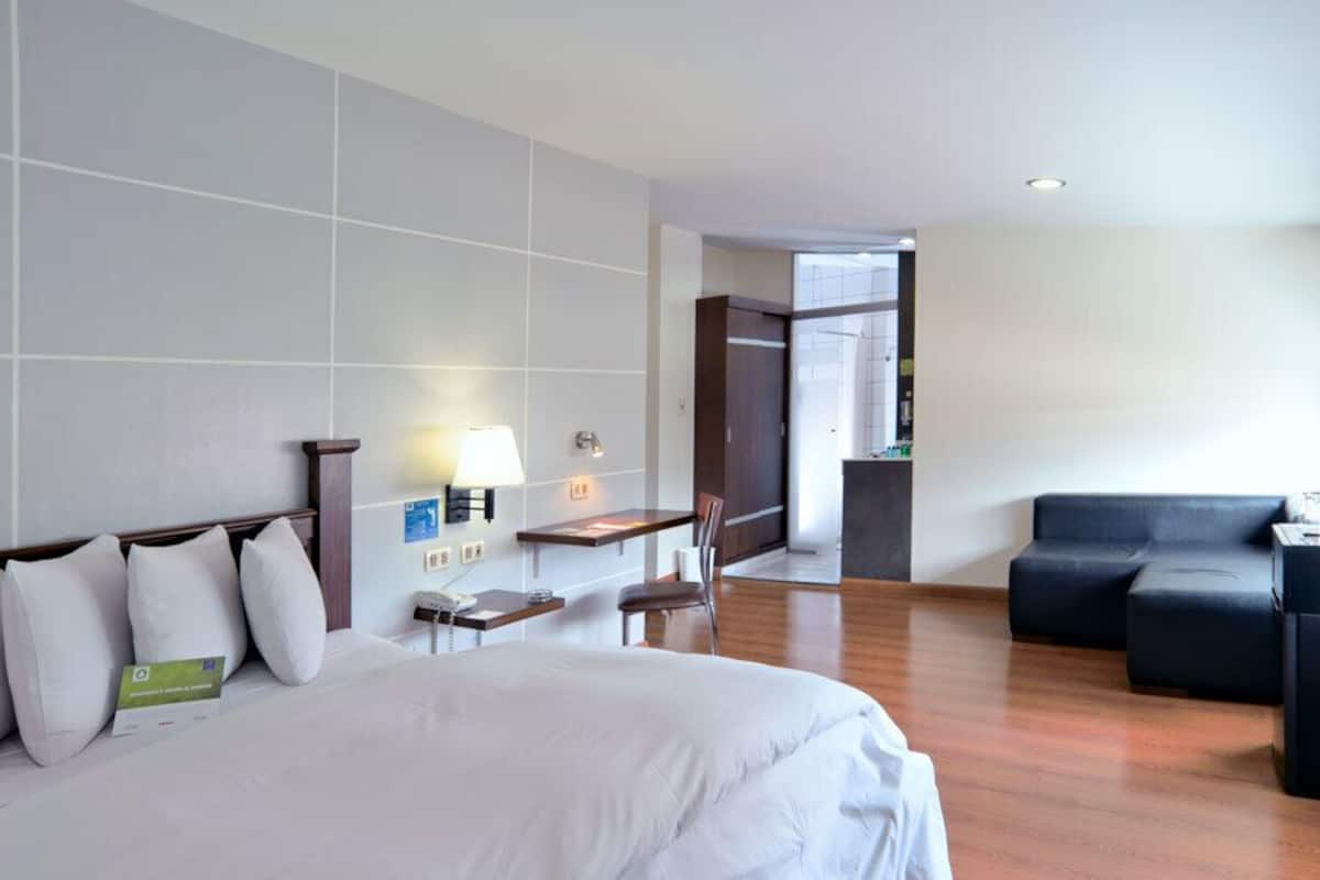 Premium bedding, down duvets, memory-foam beds, minibar