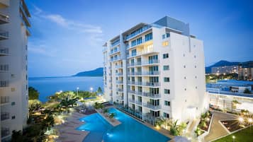 Front of property – evening/night