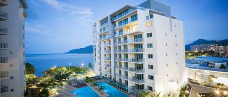 Front of property – evening/night