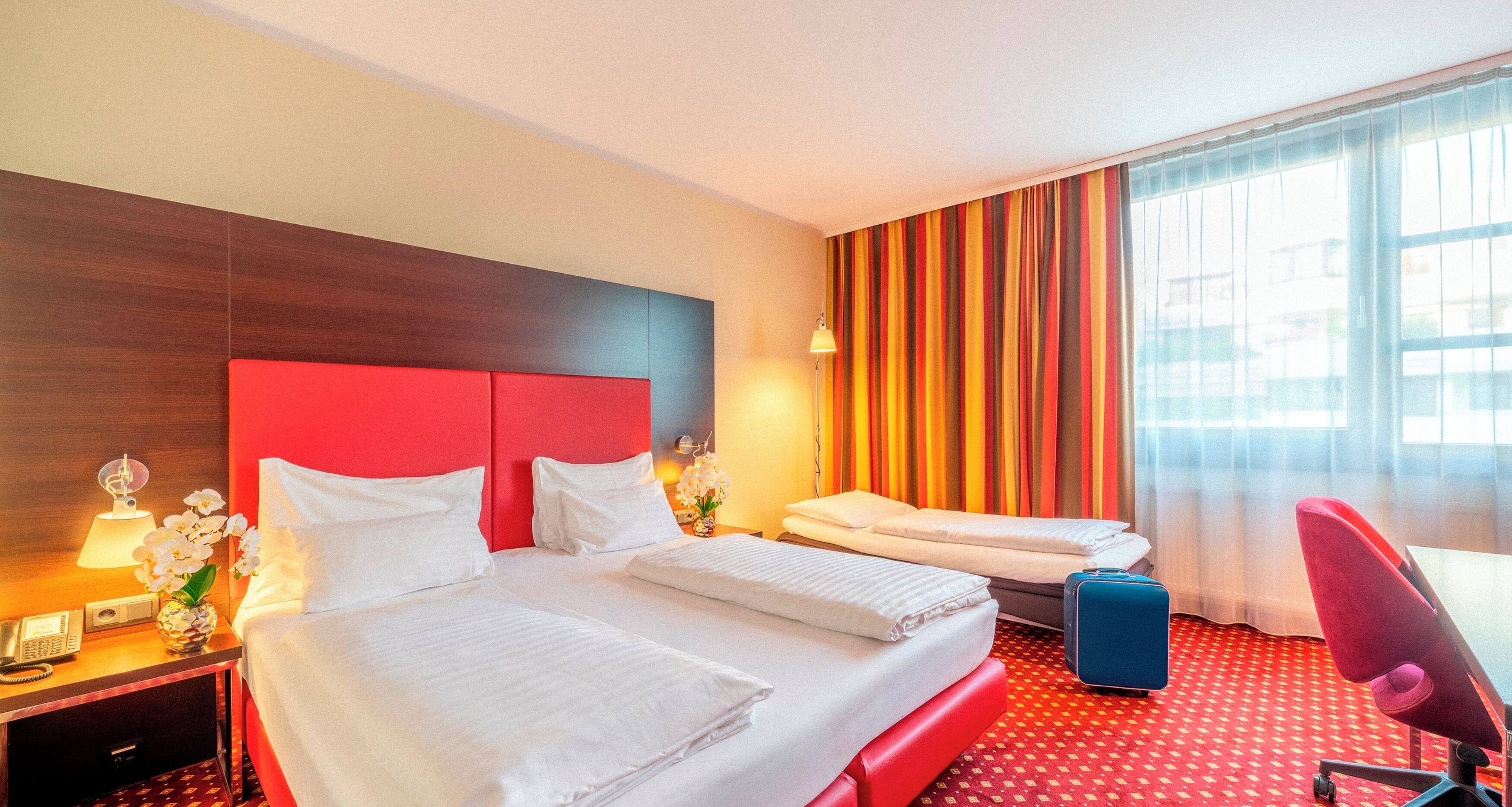 Ropa de cama de alta calidad y minibar 