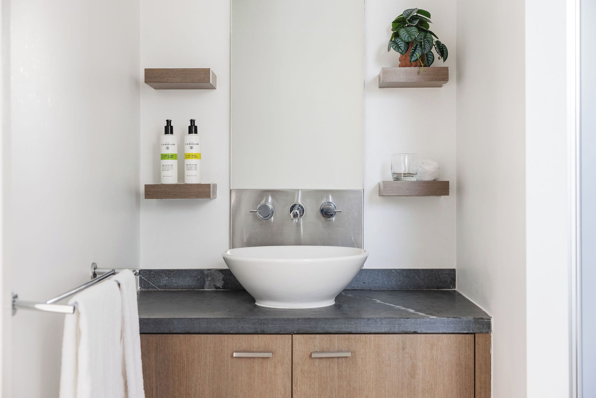 shower, eco-friendly toiletries, hair dryer, bathrobes