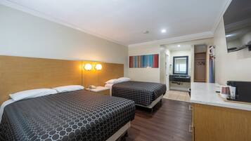 Classic Double Room, 2 Double Beds | Individually furnished, soundproofing, iron/ironing board, free WiFi