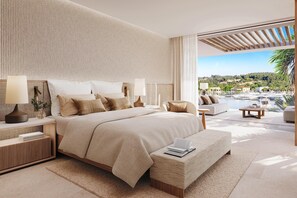 One Bedroom Residence Grand Balcony Marina Front | Hypo-allergenic bedding, minibar, in-room safe, desk - Sani Asterias (Kassandra)