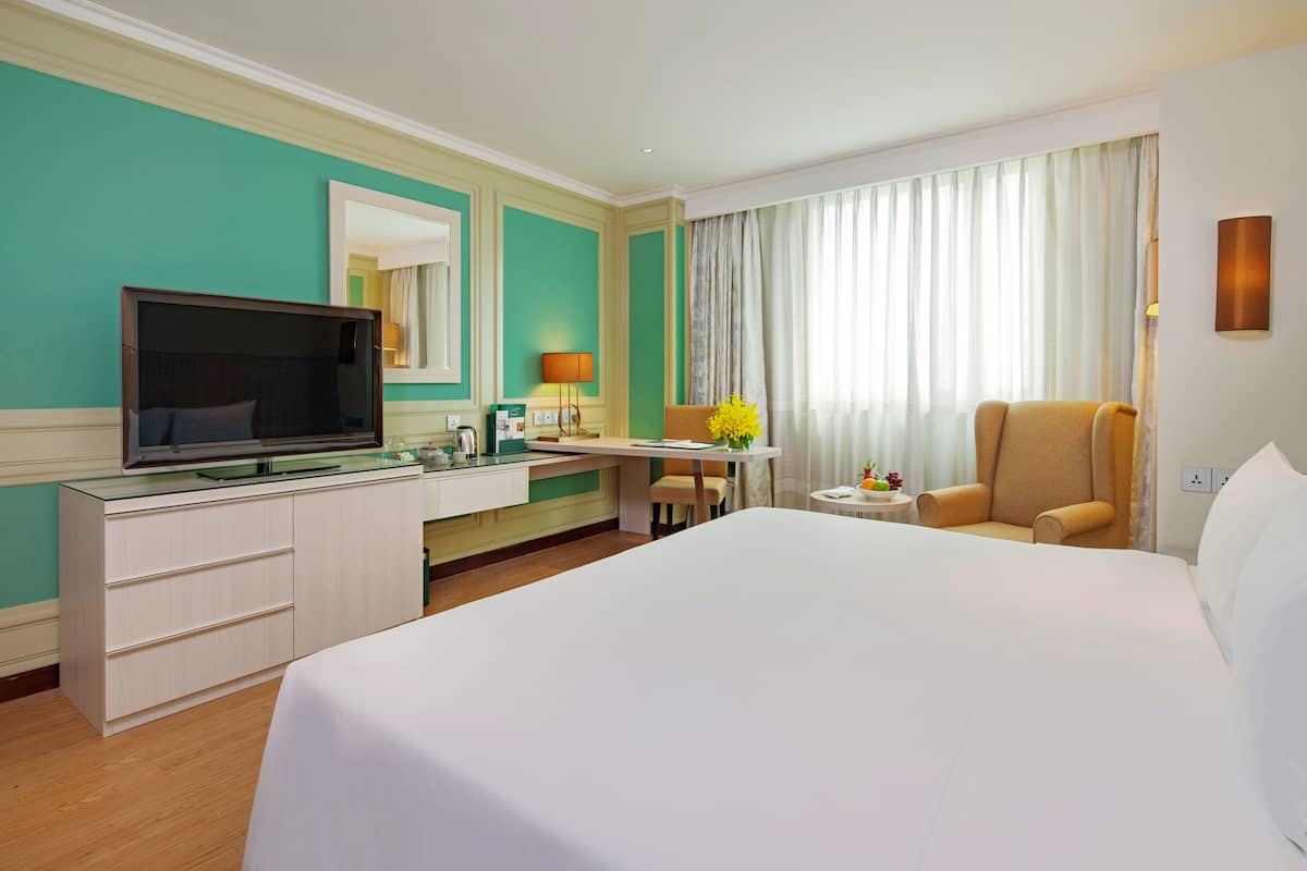Minibar, coffre-fort, bureau, systĂšme dâinsonorisation