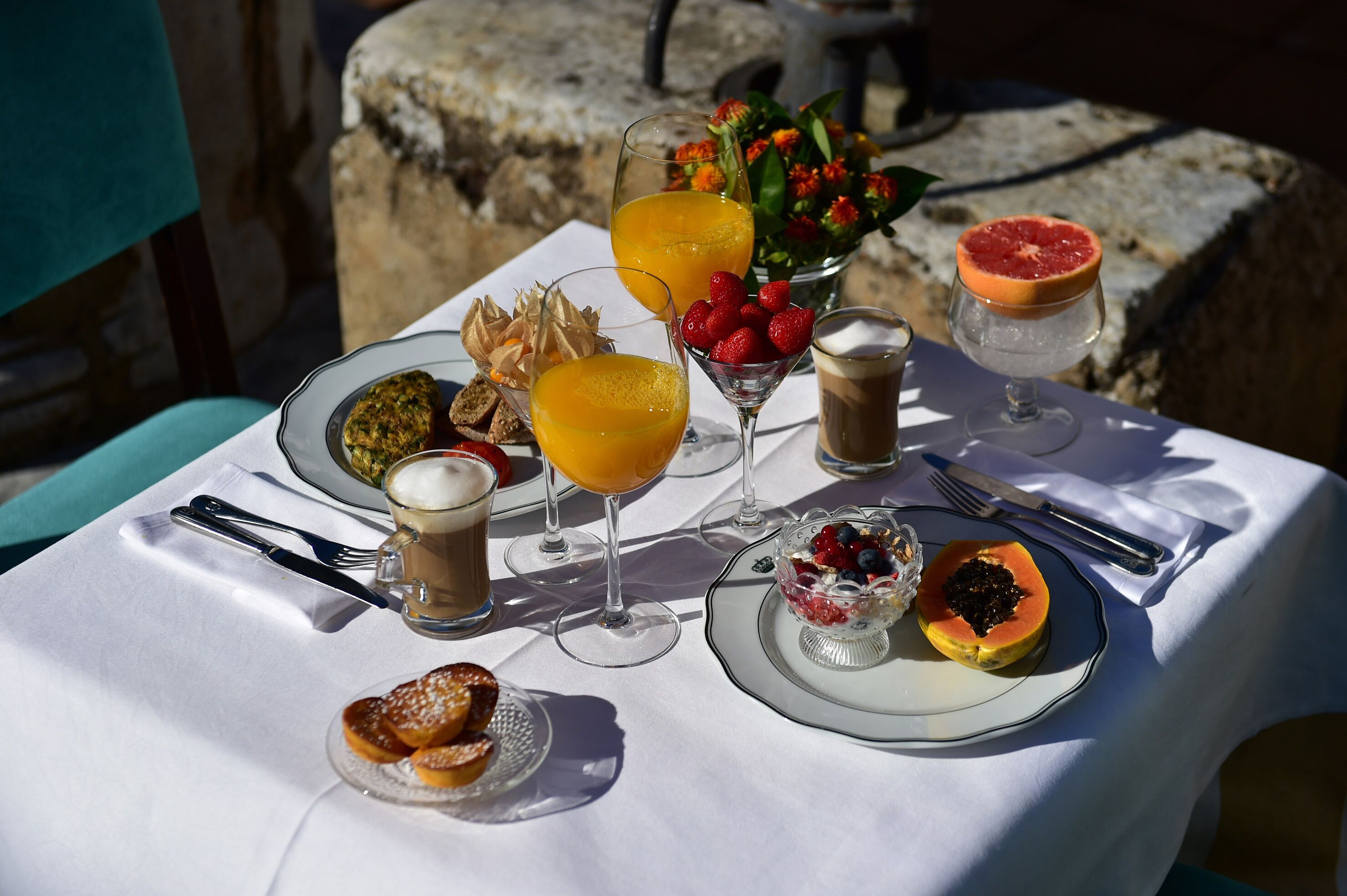 daily buffet breakfast (eur 15 per person)