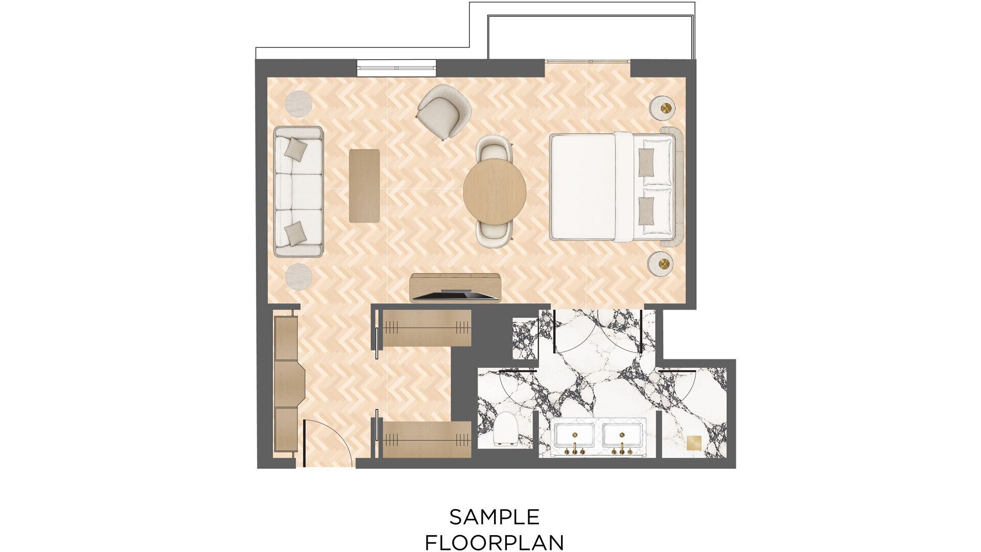 Suite (Deluxe Suite) | Luxe beddengoed, een minibar, een kluis op de kamer