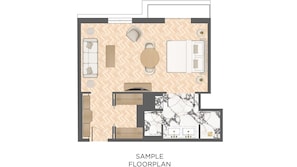 Deluxe Suite | Premium bedding, minibar, in-room safe, blackout drapes - ATHENA Pallas (Athens)