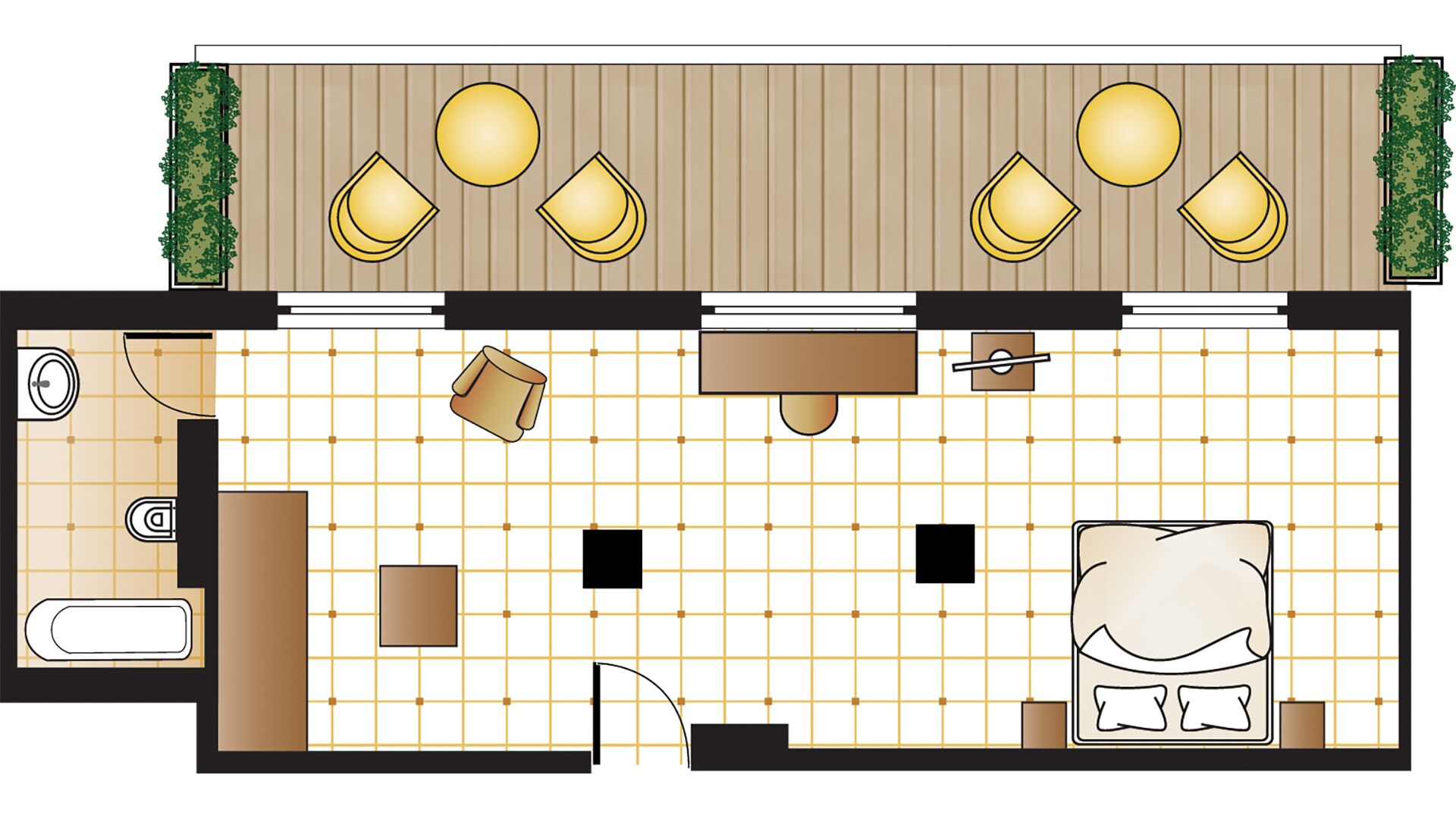s loft suite, lycabettus hill view | floor plan