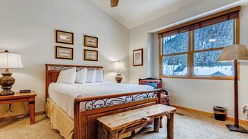 Individually decorated, individually furnished, desk, iron/ironing board