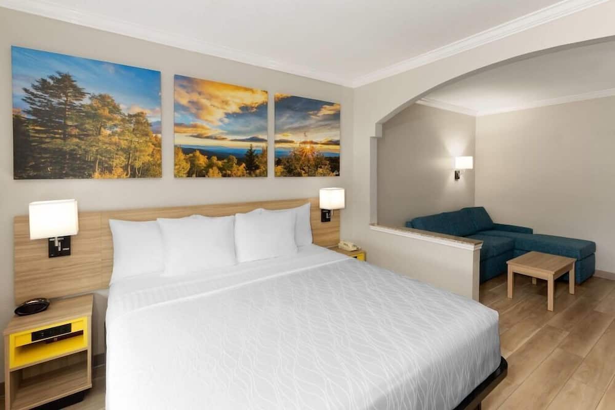 In-room safe, desk, laptop workspace, blackout curtains