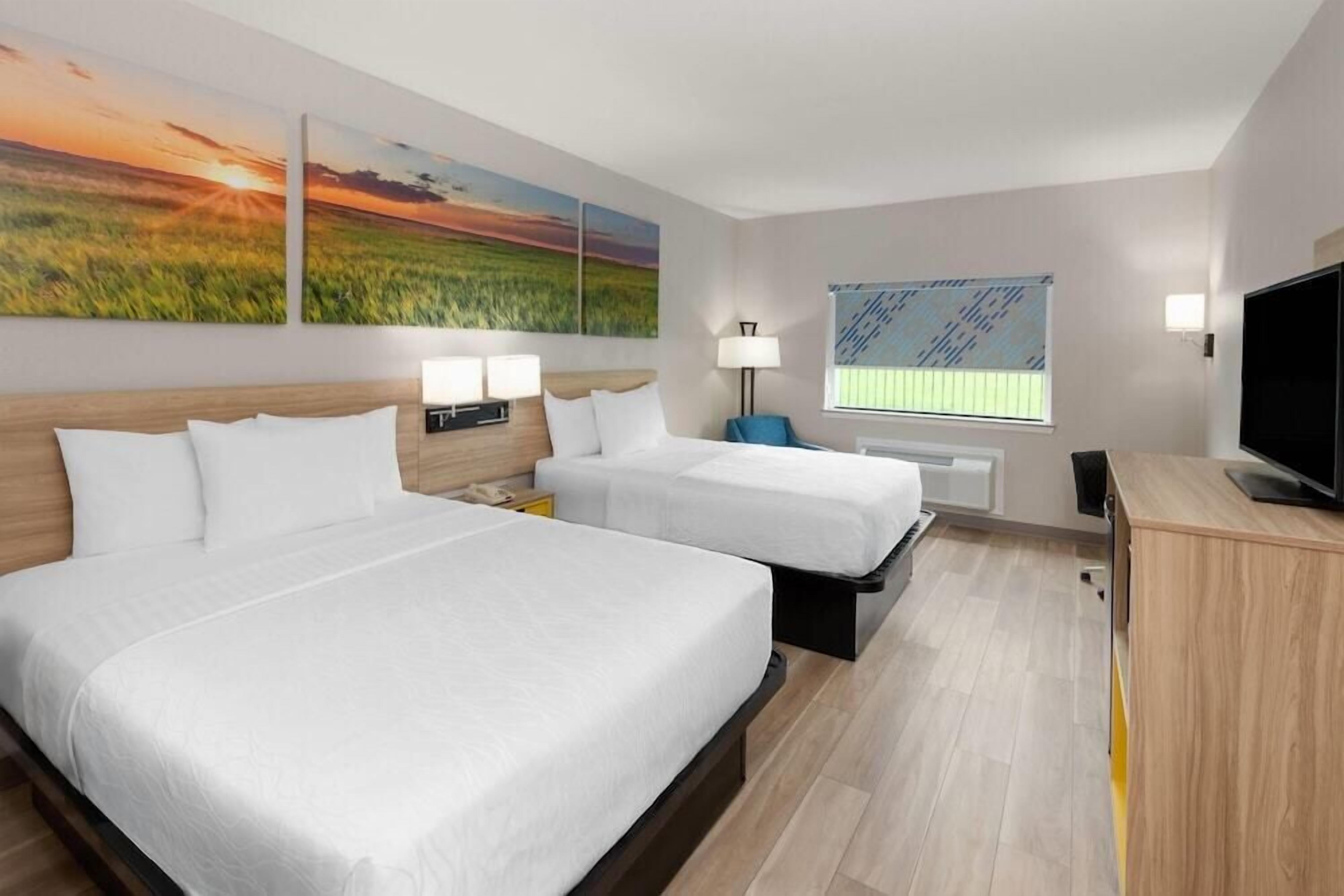 In-room safe, desk, laptop workspace, blackout curtains