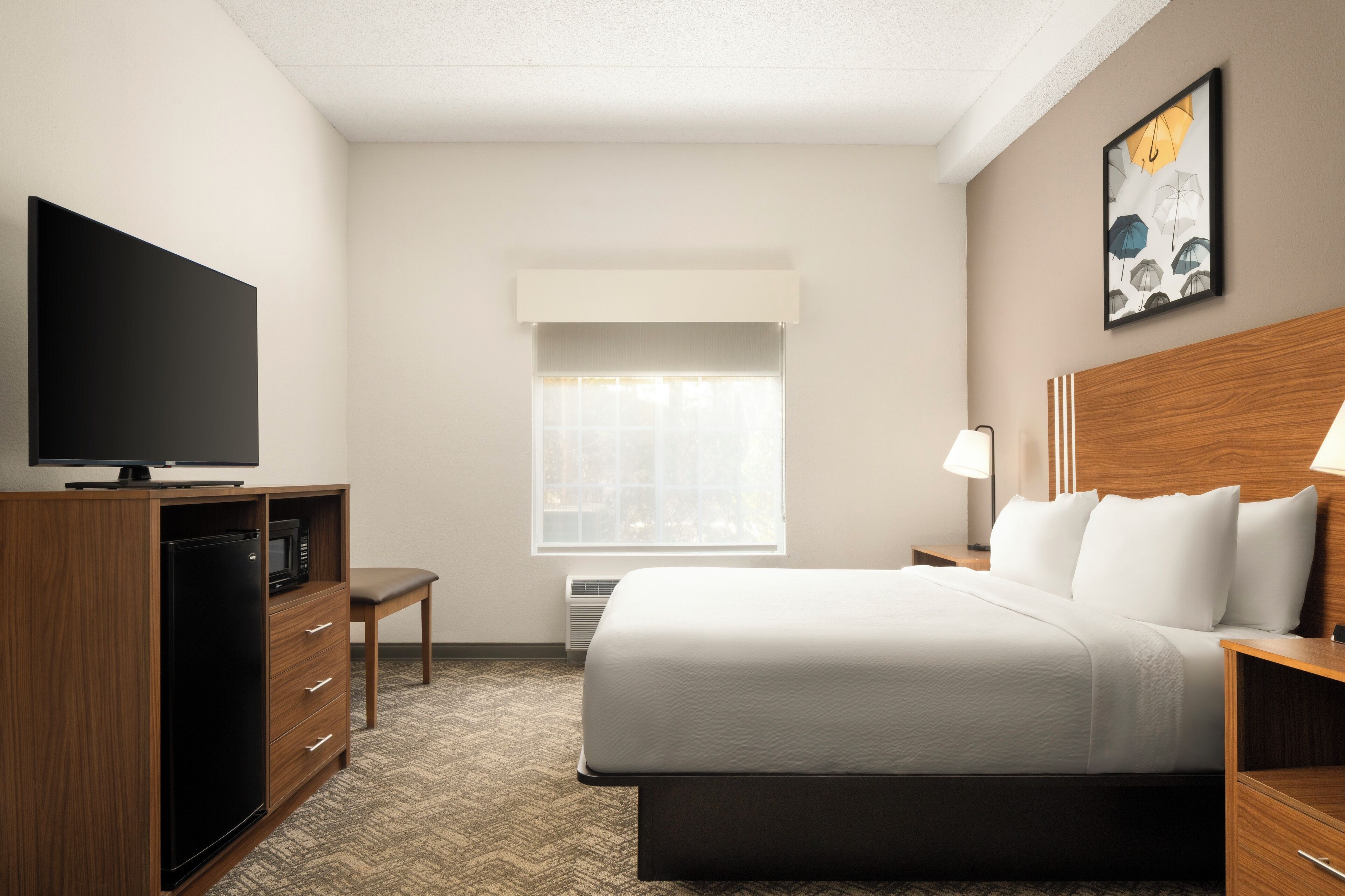 In-room safe, desk, iron/ironing board, free cribs/infant beds