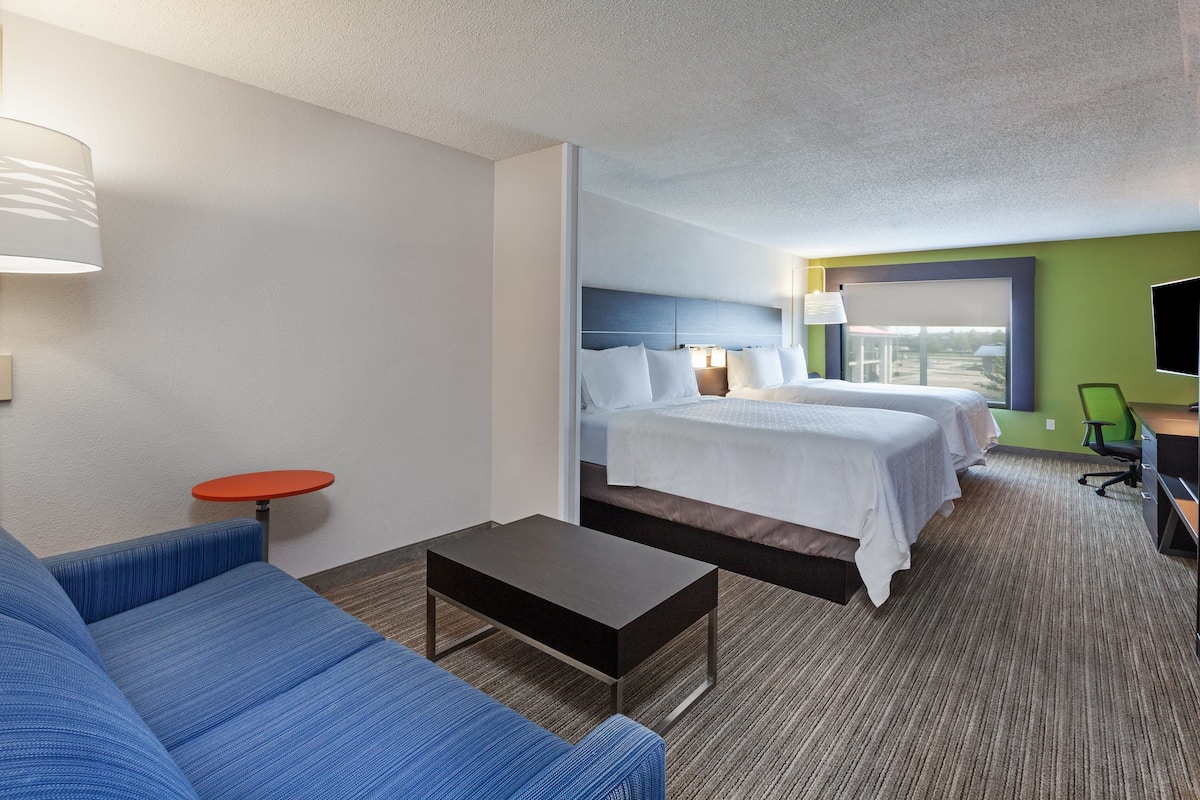 Suite, Multiple Beds | In-room safe, desk, laptop workspace, iron/ironing board
