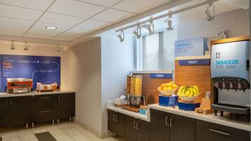 Free daily buffet breakfast