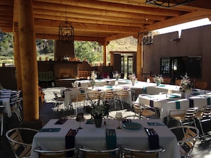 Área para banquetes al aire libre