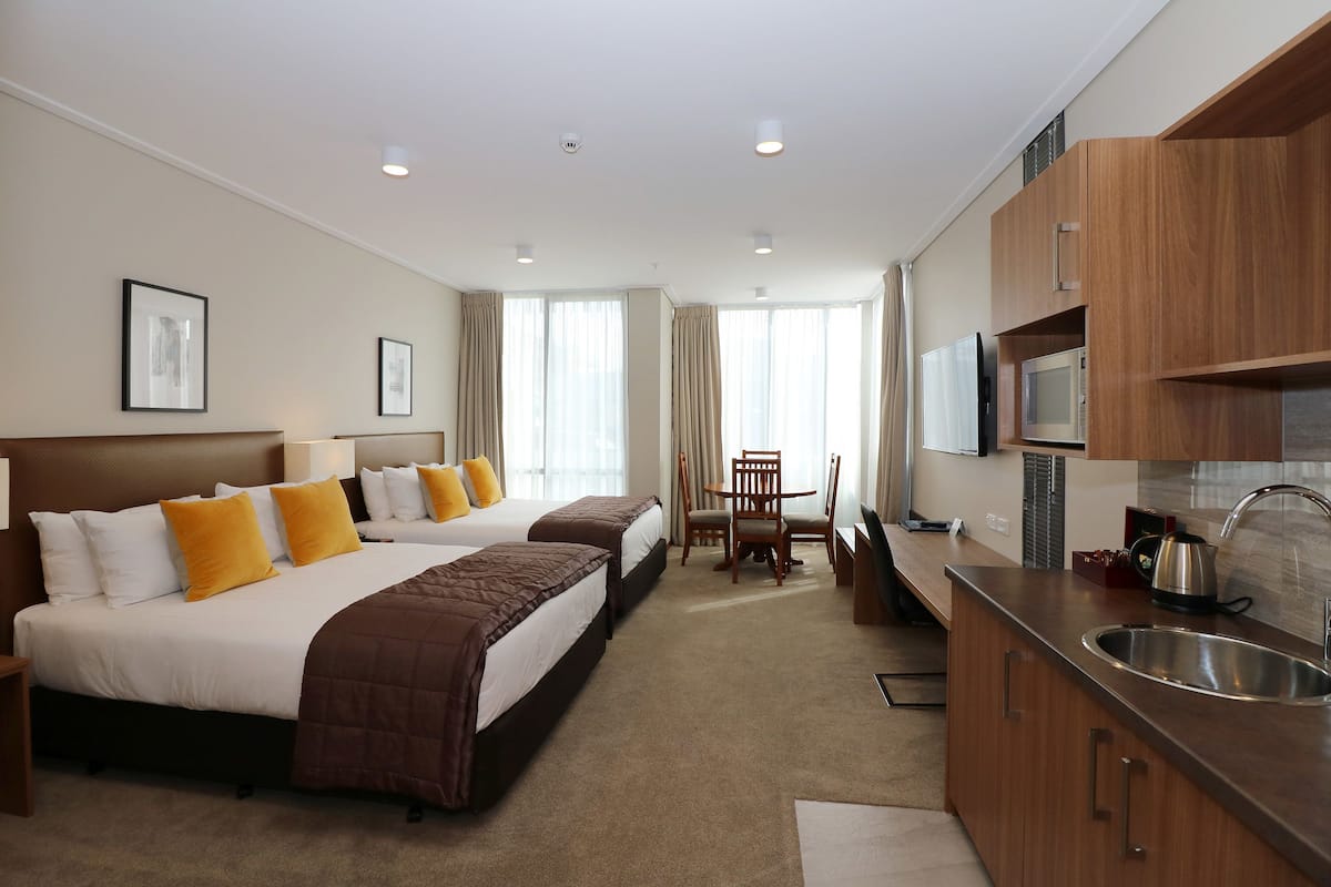 Superior Apartment, 2 Bedrooms | In-room safe, desk, blackout drapes, iron/ironing board