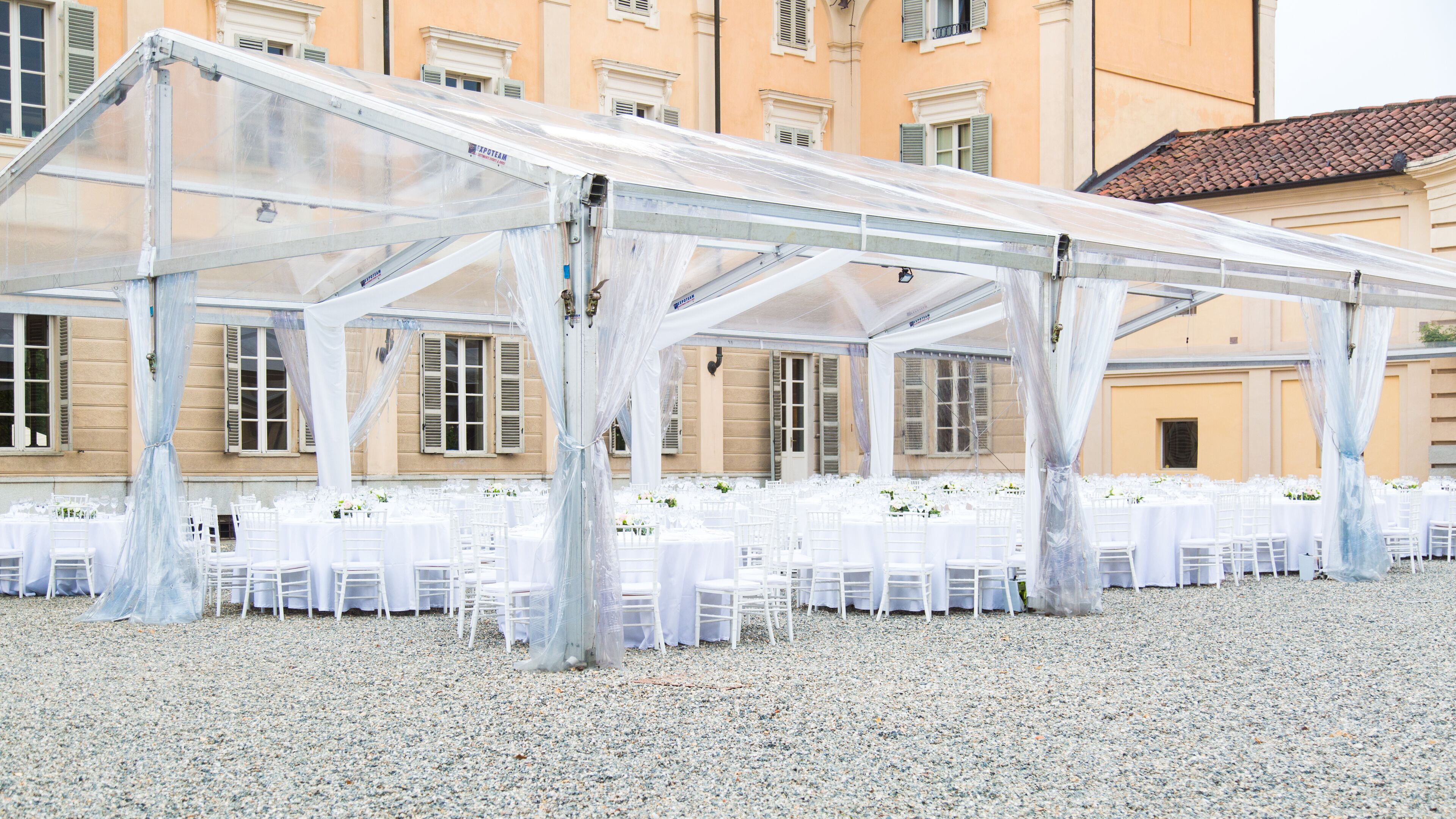 outdoor wedding area