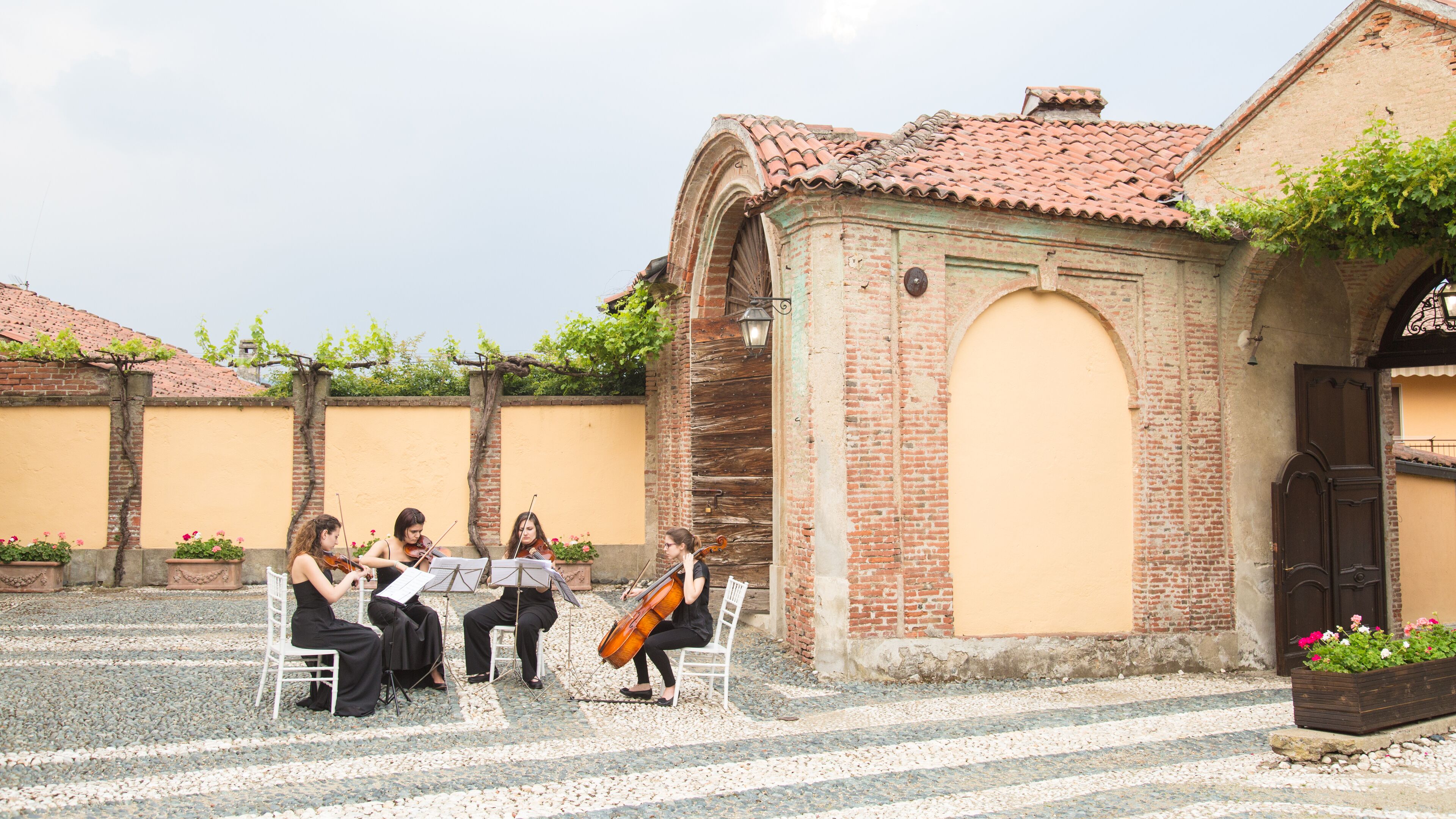 outdoor wedding area