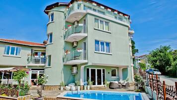 Fassade der Unterkunft