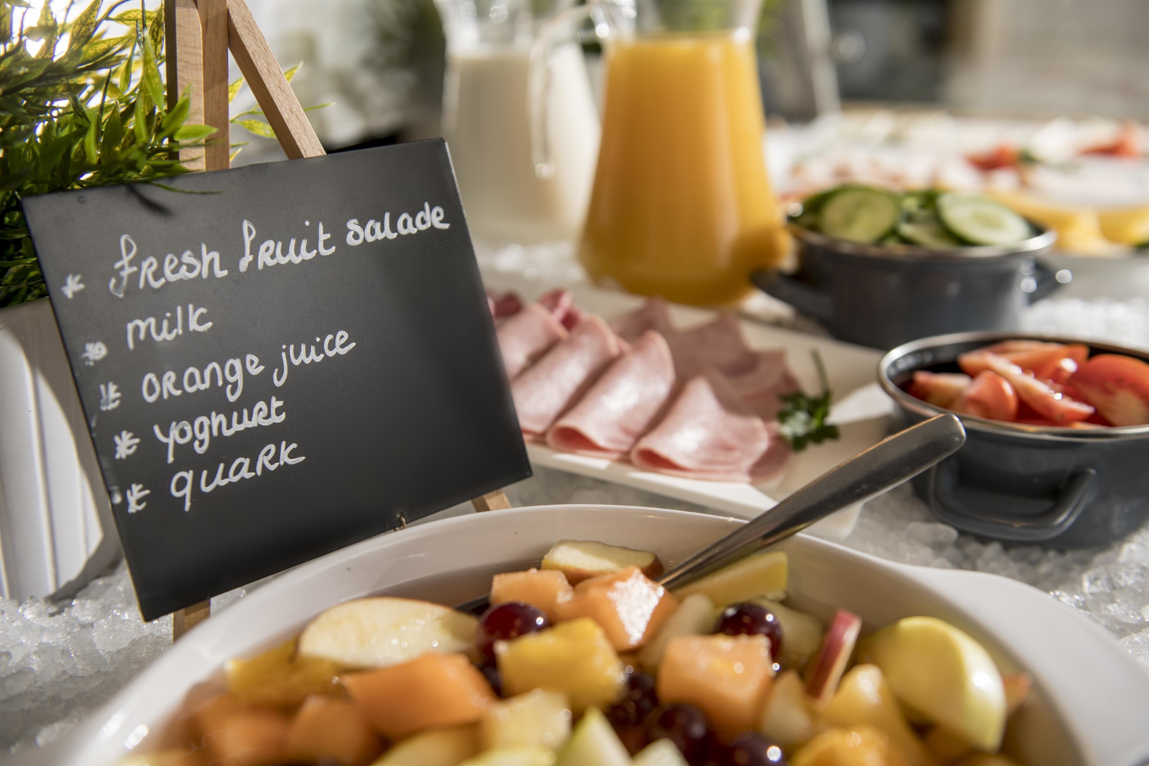 daily buffet breakfast (eur 15.5 per person)