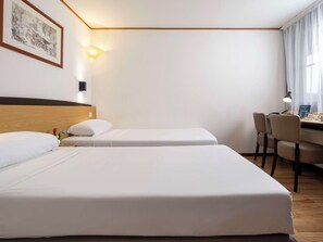 Standard Room, 2 Twin Beds | Desk, blackout drapes, soundproofing, iron/ironing board