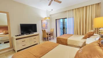 Premium bedding, pillow-top beds, in-room safe, desk