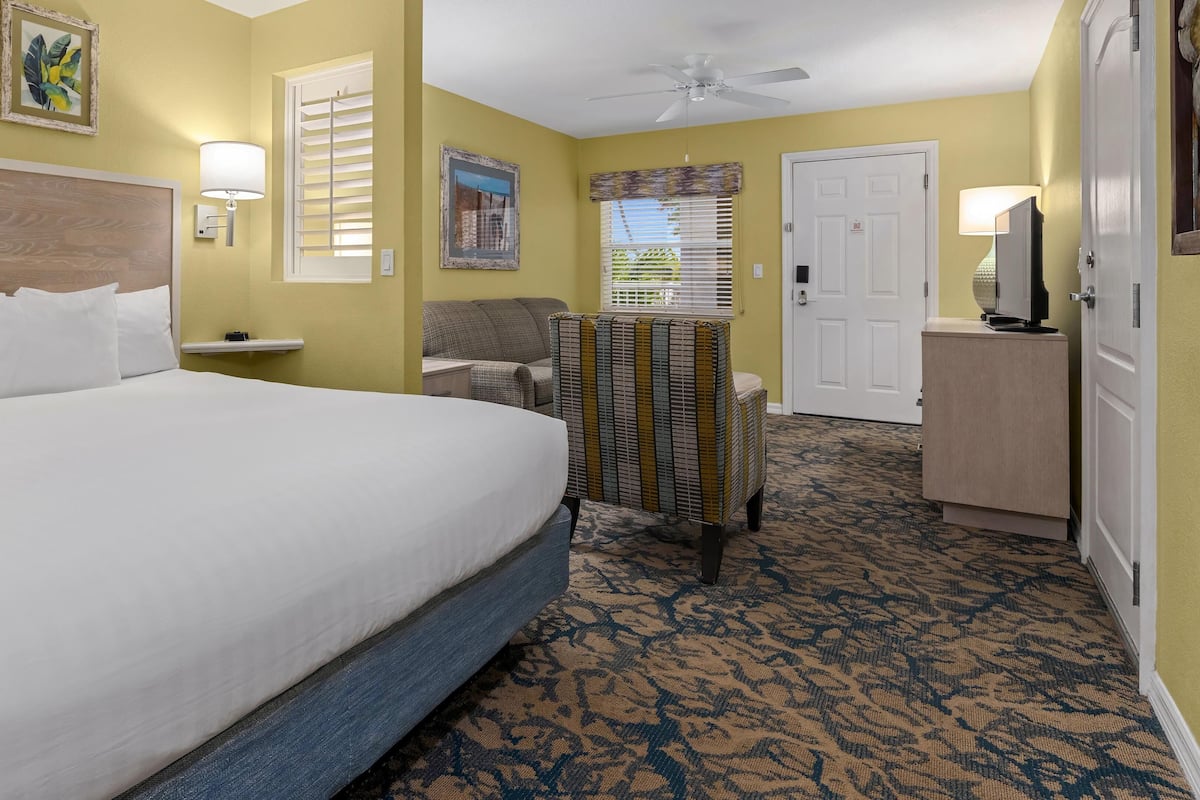 Caja de seguridad en la habitación y cortinas blackout