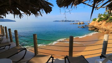 Na praia