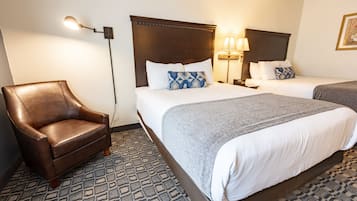 Classic Room, 2 Queen Beds | Desk, blackout drapes, iron/ironing board, free WiFi