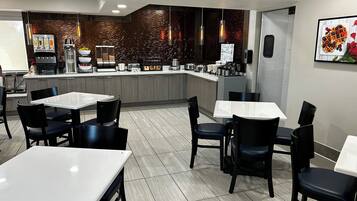 Free daily self-serve breakfast