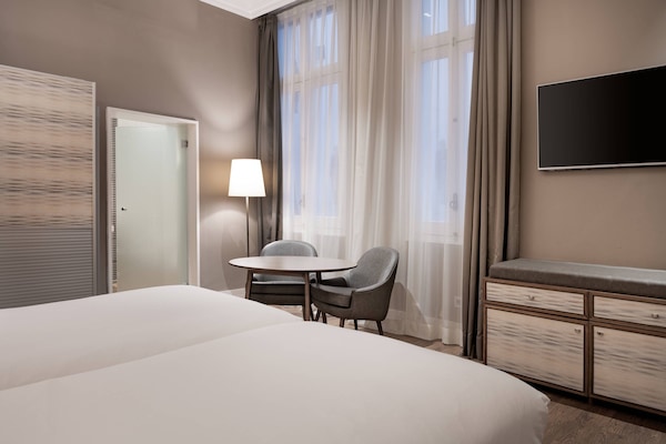 Hypo-allergenic bedding, minibar, in-room safe, individually decorated