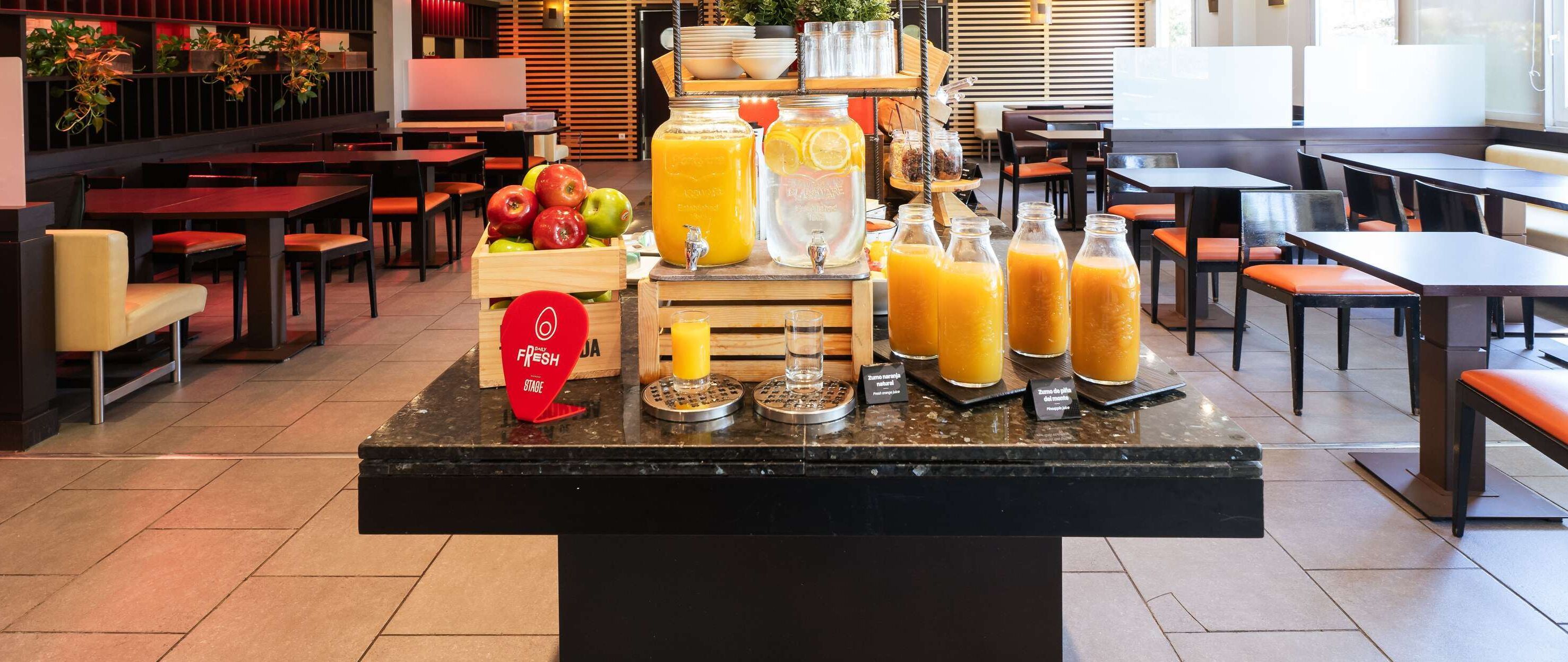daily buffet breakfast (eur 8.95 per person)