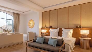 Ksar Villa Piscine | 高档床上用品、迷你吧、客房内保险箱、办公桌
