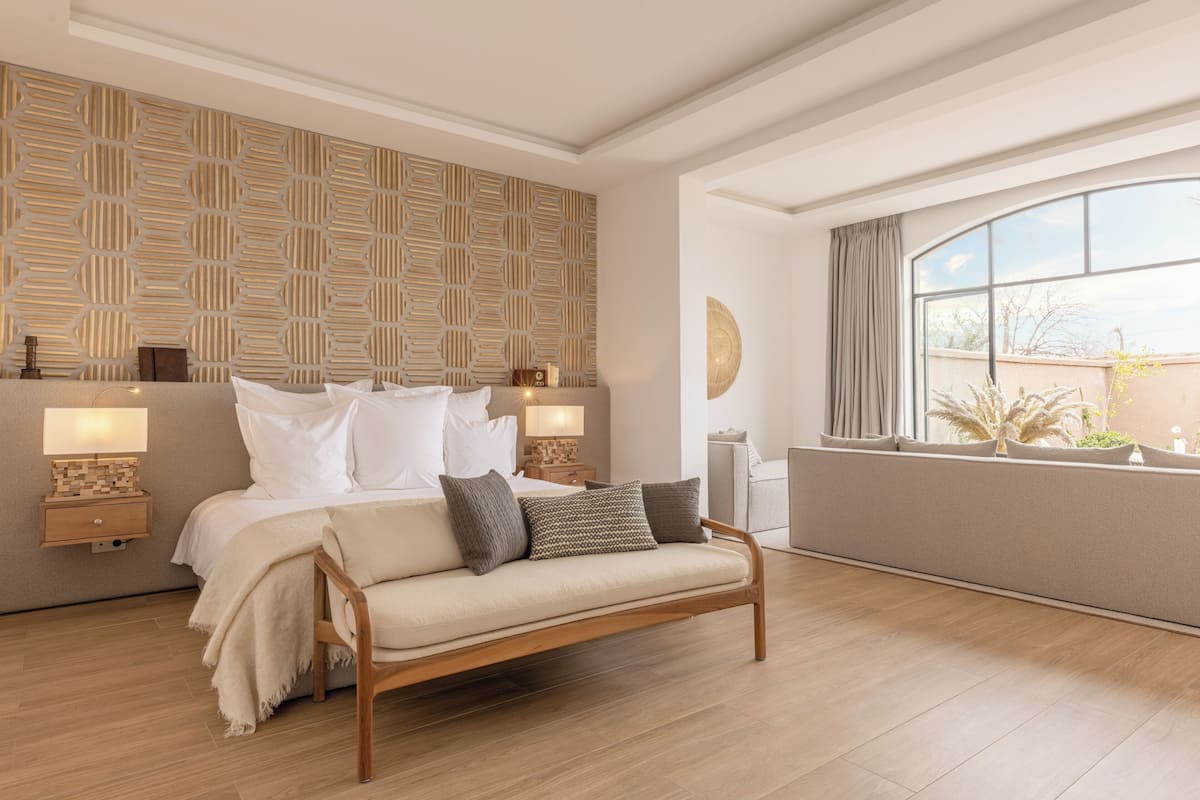 Ksar Villa Piscine | 高級寢具、迷你吧、房內夾萬、書桌