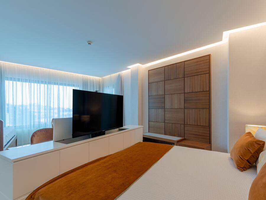 Suite Presidencial | Cortinas blackout, quartos à prova de som, berços grátis