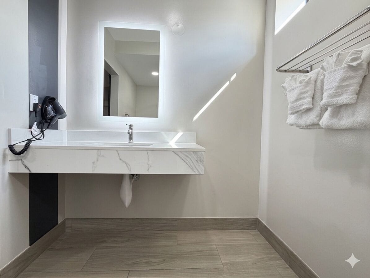 King Room with Roll-In Shower - Disability Access | Bathroom