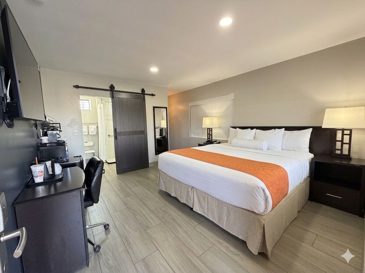 Deluxe Accessible King Room | Premium bedding, blackout curtains, free WiFi, bed sheets