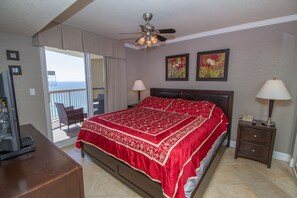 2 Bedroom, 2 Bathroom Condo (Pelican) | Blackout drapes, iron/ironing board, bed sheets - Pelican Beach Resort & Conference Center (Destin)