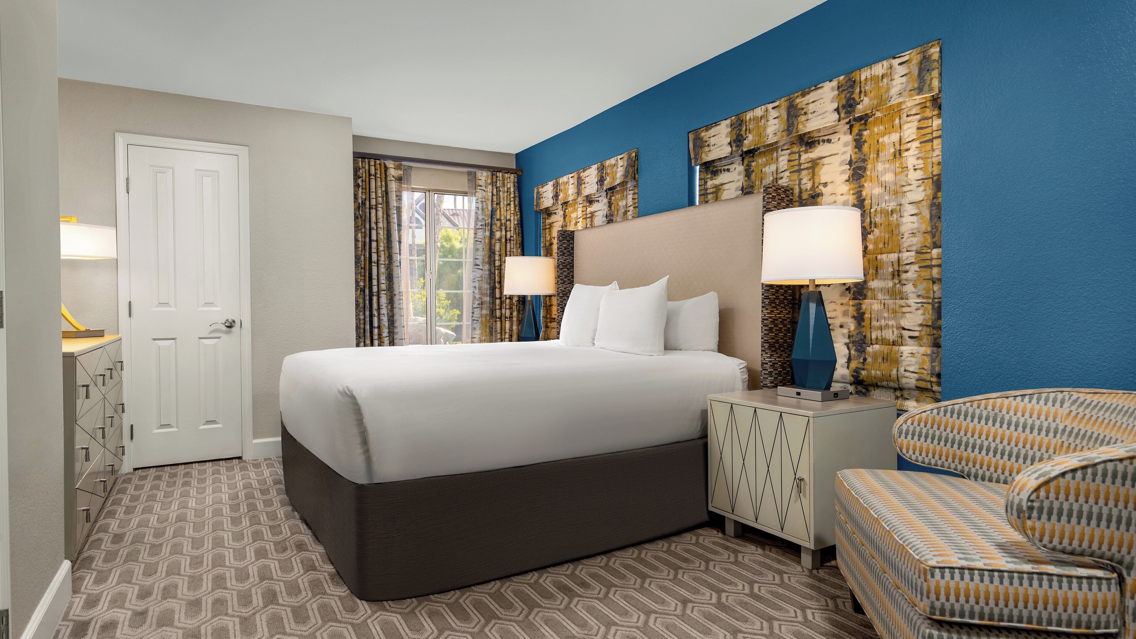 In-room safe, blackout curtains, iron/ironing board