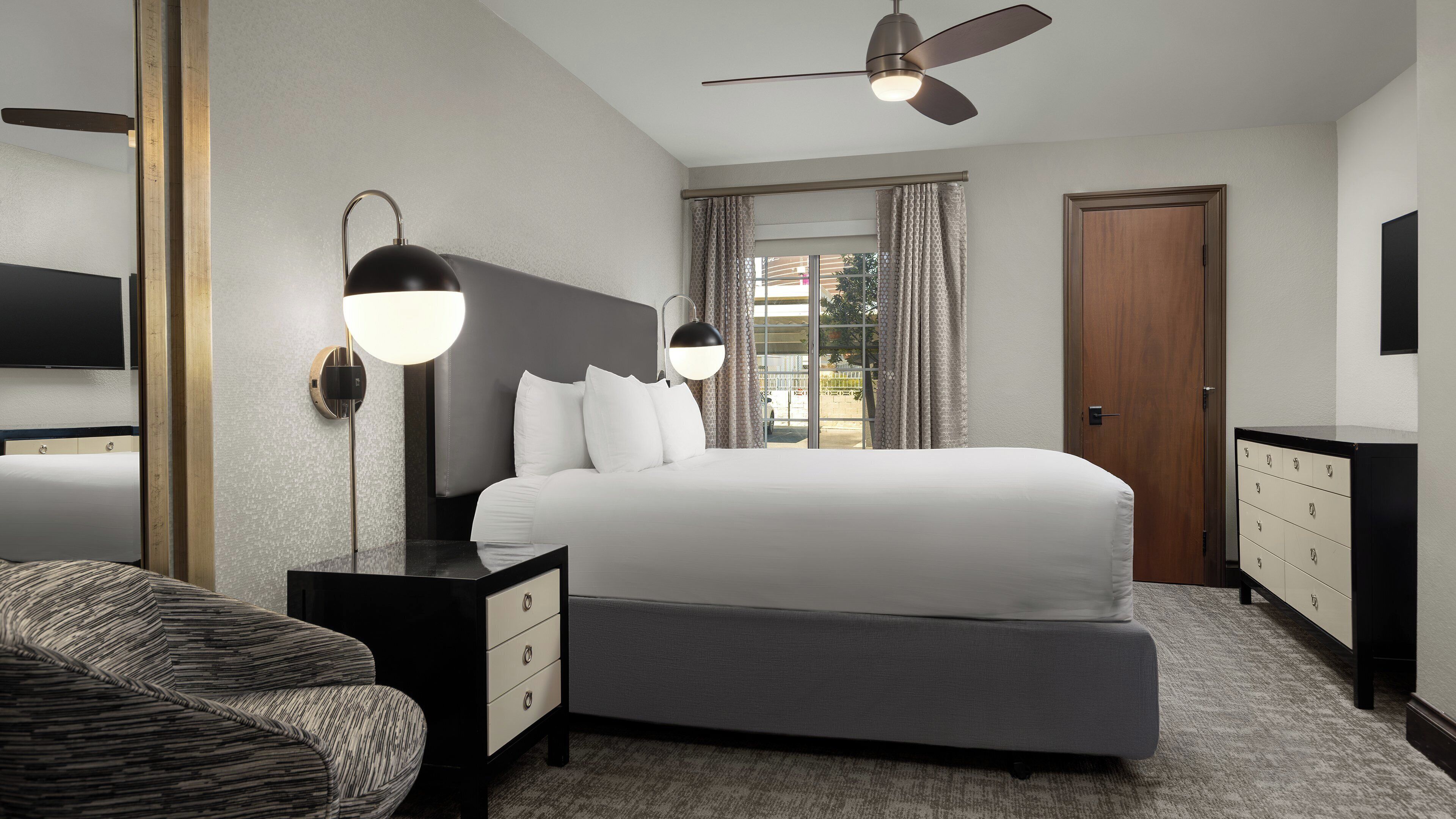 In-room safe, blackout curtains, iron/ironing board