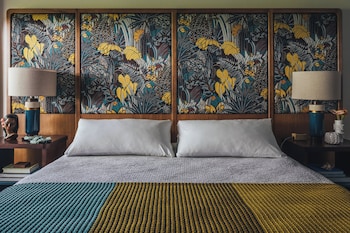 In-room safe, individually decorated, individually furnished, desk at White Sands Hotel