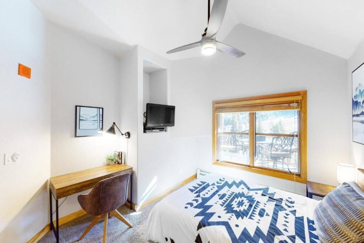 Desk, iron/ironing board, cribs (free), WiFi (free)