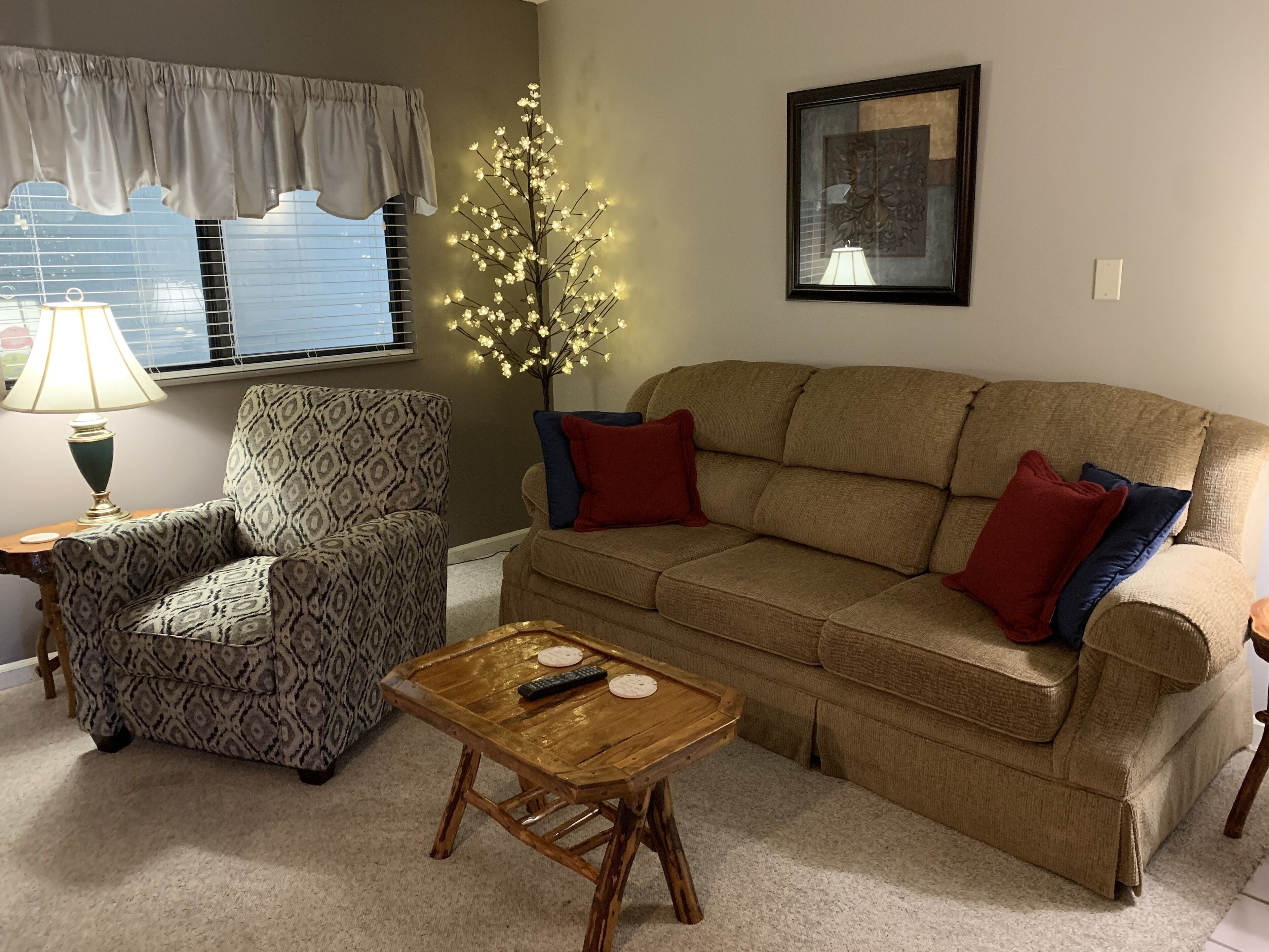 condo, 1 bedroom, jetted tub (502) | living area | tv, fireplace