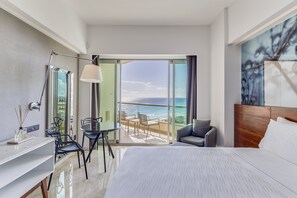 Premium Room, 1 Katil Raja (King), Non Smoking, Ocean View | Cadar kapas Mesir, peralatan tempat tidur premium, gebar bulu kapas 