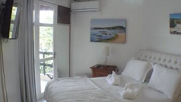 Deluxe appartement, 1 queensize bed, uitzicht op tuin, aan tuin | Uitzicht vanuit de kamer